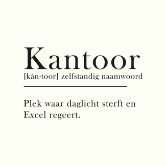 Tegel kantoor woordenboek | Collega