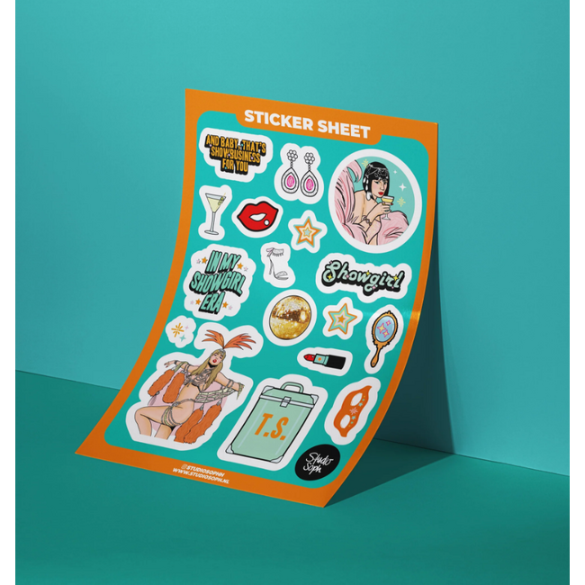 Studio Soph Stickervel Showgirl | Taylor | The life of a showgirl