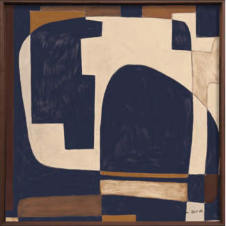 Wandkraft Ilse van Stoltz Momentum | Akoestisch schilderij | 74x74cm