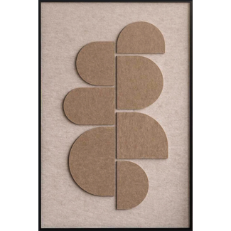 Wandkraft Feltro Acustico 002 Beige | Akoestisch schilderij | 80x120cm