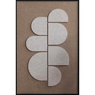 Wandkraft Feltro Acustico 002 Brown | Akoestisch schilderij | 80x120cm