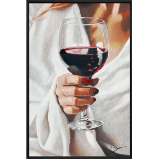 Wandkraft Crimson Elegance | Akoestisch schilderij | 80x120cm