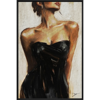 Wandkraft Midnight Elegance | Akoestisch schilderij | 80x120cm