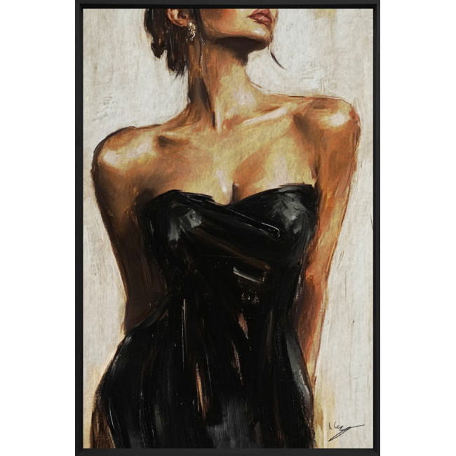 Wandkraft Midnight Elegance | Akoestisch schilderij | 80x120cm