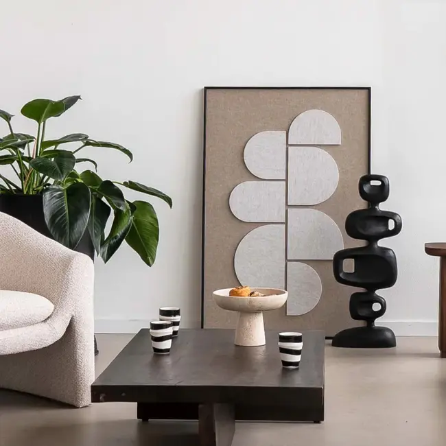 Wandkraft Feltro Acustico 002 Brown | Akoestisch schilderij | 80x120cm