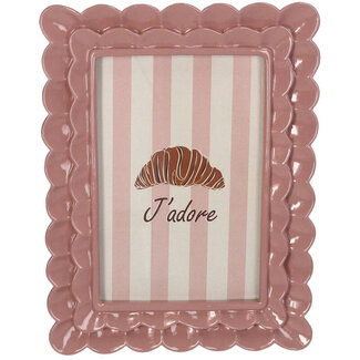 Photo Frame Polyresin Pink 10x15cm