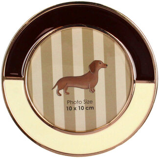 Photo Frame Zinc Alloy Brown 10x10cm