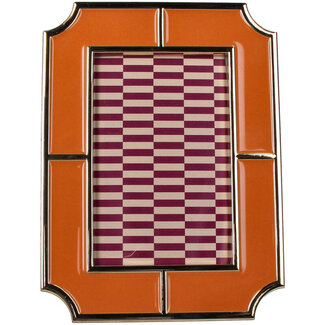 Photo Frame Zinc Alloy Orange 10x15cm