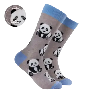 Sok Panda Fluffy grey 37-42