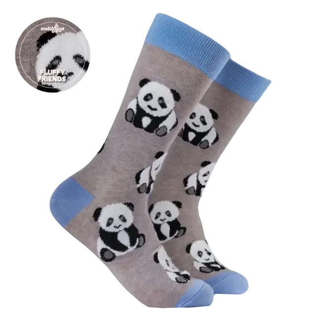 Sok Panda Fluffy grey 37-42