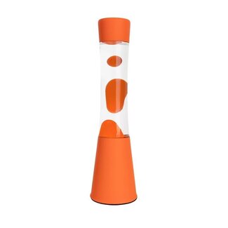 Fisura Lava lamp ''tower'' oranje voet oranje liquid