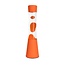 Fisura Lava lamp ''tower'' oranje voet oranje liquid