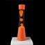 Fisura Lava lamp ''tower'' oranje voet oranje liquid