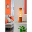 Fisura Lava lamp ''tower'' oranje voet oranje liquid