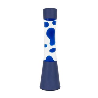 Fisura Lava lamp ''tower'' blauwe voet blauwe liquid