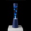 Fisura Lava lamp ''tower'' blauwe voet blauwe liquid