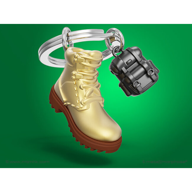 Sleutelhanger Hiking boots met rugtas