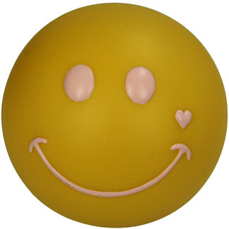 Smiley Lamp geel 15,5x15,5x13,5cm