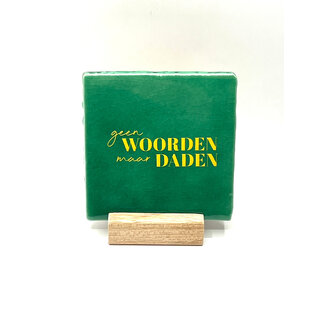 Tegel Geen woorden maar daden groen | Rotterdam