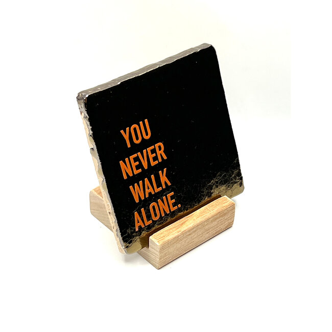 Tegel You never walk alone goud | Rotterdam