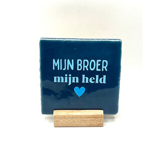 Tegel Mijn Broer Mijn Held blauw lichtblauw