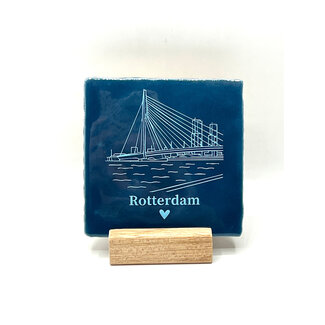Tegel Erasmusbrug blauw warm blauw | Rotterdam