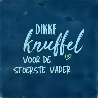 Tegel Dikke knuffel voor de stoerste vader blauw blauw