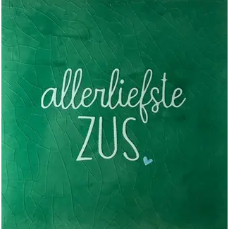Tegel Allerliefste zus groen/lichtgroen