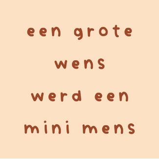 Tegel Een grote wens