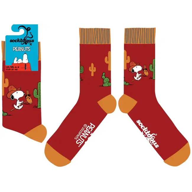 Sok Snoopy Howdy red 37-42