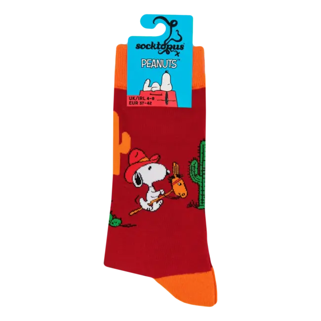 Sok Snoopy Howdy red 43-46