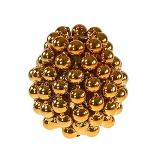Vase Boule gold | Kerstballen vaas goud | Glas