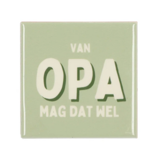 Tegel Opa mag dat wel
