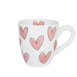 BLOND AMSTERDAM LOVE minimug HEARTS pink