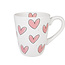 BLOND AMSTERDAM LOVE mug HEARTS pink (laatste exemplaar)