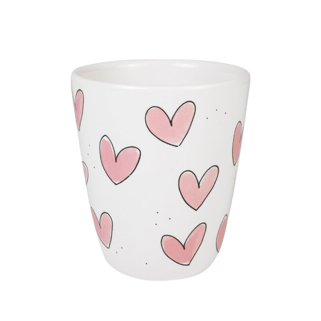 BLOND AMSTERDAM LOVE mug HEARTS pink
