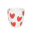 BLOND AMSTERDAM LOVE minimug HEARTS red