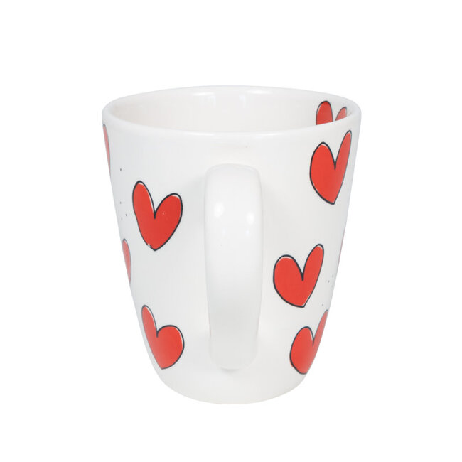 BLOND AMSTERDAM LOVE mug HEARTS red