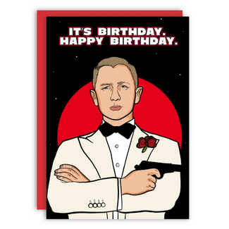 Studio Soph It's birthday james bond card