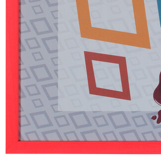 KKEC Lijsten Lijst hout Neon Rood (100 serie) – 30x40cm | Lijsten