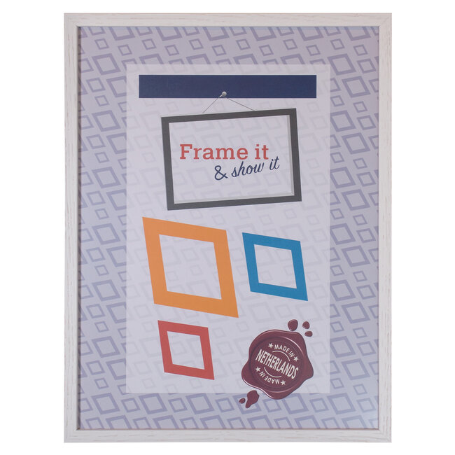 Lijst hout Wit (100 serie) – 30x40cm