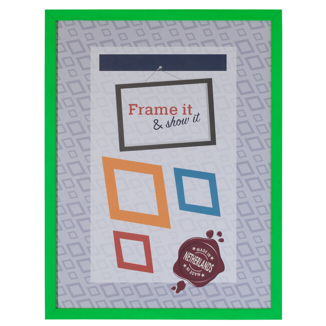 Lijst hout Neon Groen (100 serie) – 30x40cm