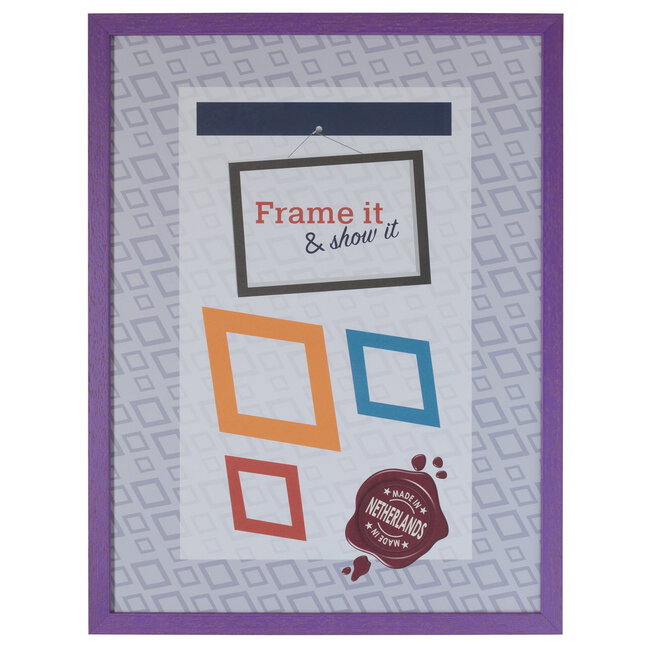 KKEC Lijsten Lijst hout Neon Paars (100 serie) – 30x40cm | Lijsten