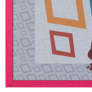KKEC Lijsten Lijst hout Neon Roze (100 serie) – 30x40cm | Lijsten