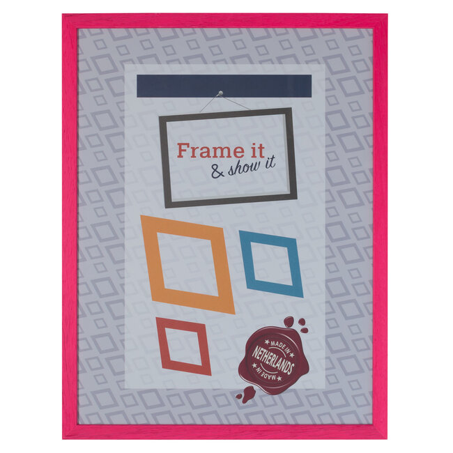 KKEC Lijsten Lijst hout Neon Roze (100 serie) – 30x40cm | Lijsten