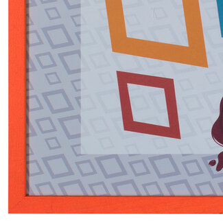 Mavanti - KKEC lijsten Lijst hout Neon Oranje (100 serie) – 30x40cm | Lijsten