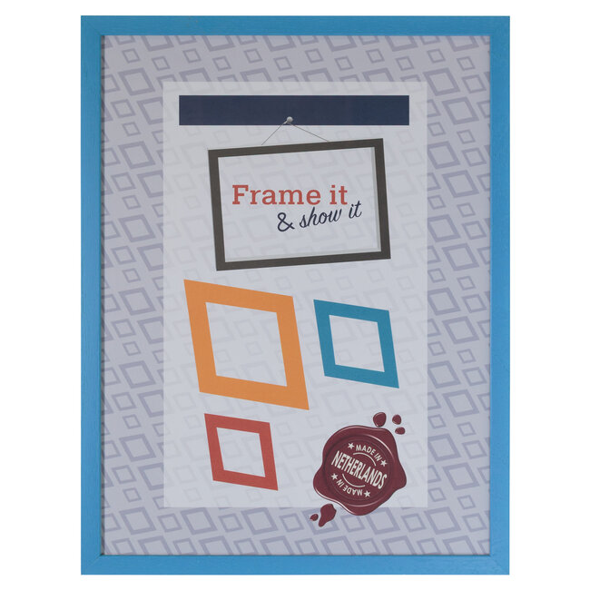 KKEC Lijsten Lijst hout Licht Blauw (100 serie) – 30x40cm | Lijsten