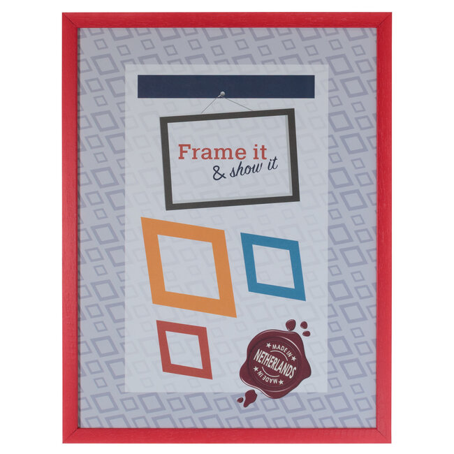 KKEC Lijsten Lijst hout Rood (100 serie) – 30x40cm | Lijsten