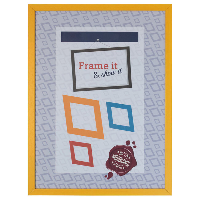 Mavanti - KKEC lijsten Lijst hout Geel (100 serie) – 30x40cm | Lijsten