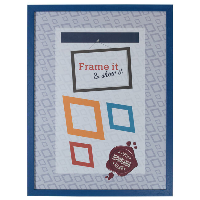 KKEC Lijsten Lijst hout Blauw (100 serie) – 30x40cm | Lijsten